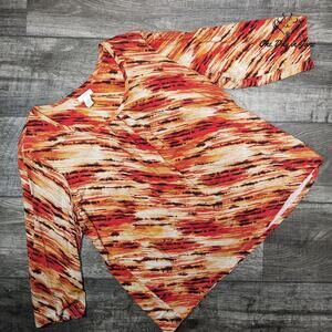 Chico's Scoop Neck 3/4 Sleeve Top Size 3 (L) Size 3 (L)